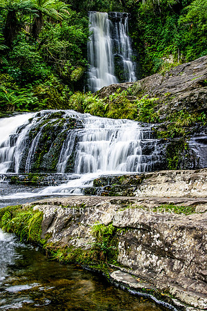 McClean Falls, Catlins area of South Island of New Zealand.